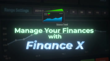 Finance X application screenshot
