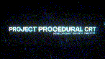 Procedural CRT effect demonstration
