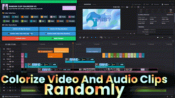 Random Clip Colorizer for DaVinci Resolve